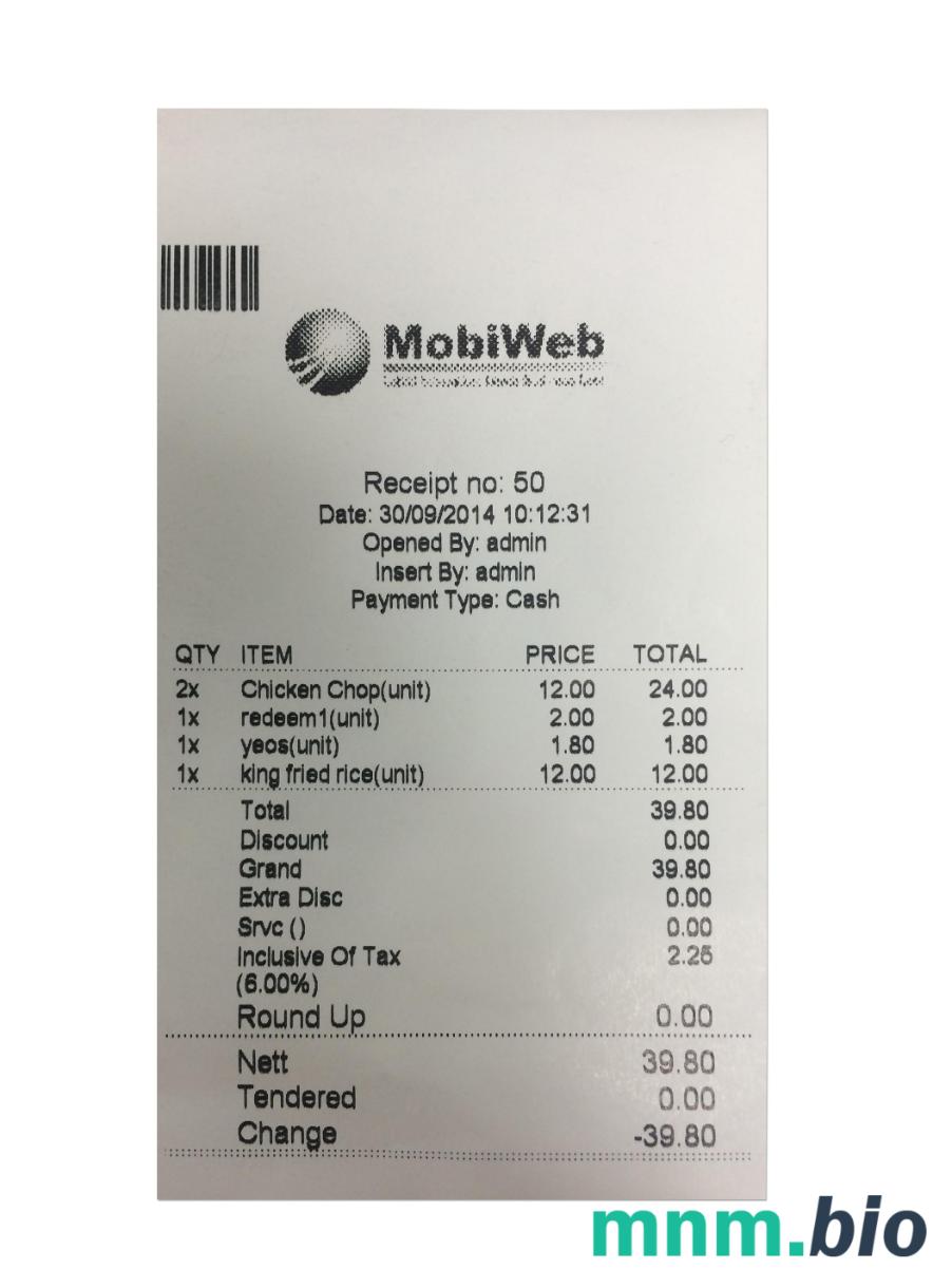 Mobiweb szablon pokwitowania płatności PSD